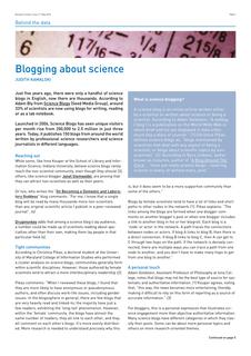 Blogging about science