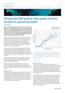 Tending the GM garden: does public interest fertilize or poison the field