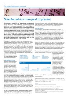 Scientometrics from past to present