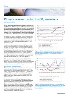 Climate research outstrips CO2 emissions
