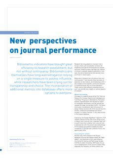 New perspectives on journal performance