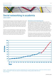 Social networking in academia