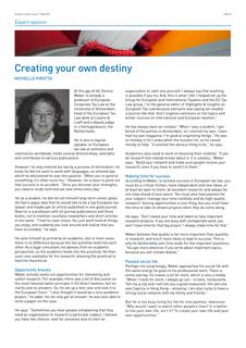 Creating your own destiny
