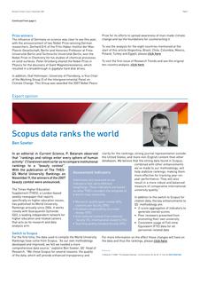 Scopus data ranks the world