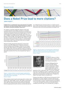 Does a Nobel Prize lead to more citations?
