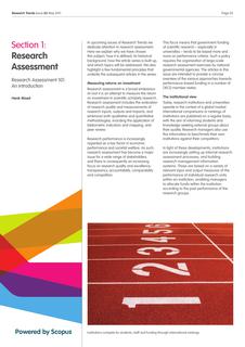 Research Assessment 101: An introduction