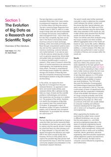The evolution of big data as a research and scientific topic: Overview of the literature