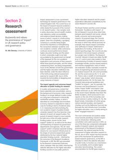 Buzzwords and values: the prominence of “impact” in UK research policy and governance