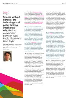 Science without borders: are technology and policy limiting internationalization?