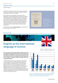 English as the international language of science