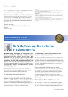 De Solla Price and the evolution of scientometrics