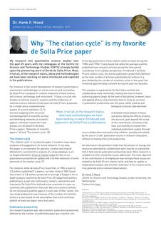 Why "The citation cycle" is my favorite de Solla Price paper